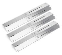 Omgoods - Juego de fundas para parrilla de gas - Platos de calor ajustables (3 unidades)