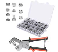 Omgoods - Kit de herramientas con botones a presión - 80 juegos y alicates en estuche de almacenamiento