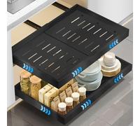 Omgoods - Organizador de cajones de cocina extensible, sin necesidad de taladrar, color