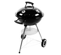 Omgoods - Parrilla de carbón con tapa y ruedas - Parrilla portátil para camping y jardín