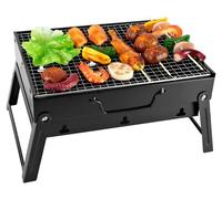 Omgoods - Parrilla de carbón para exteriores - Parrilla portátil para camping