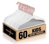Omgoods - Perchas de terciopelo para ropa infantil, juego de 60 unidades