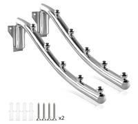 Omgoods - Perchas plegables para ropa - Perchero de pared plegable que ahorra espacio, con 5 ganchos
