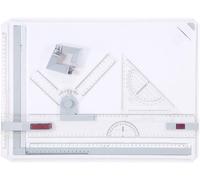 Omgoods - Pizarra para dibujar A3 - Diseño ergonómico - Reglas paralelas - Clips para esquinas - Pinza para papel de cierre rápido - Material resistente a los golpes - Tablero para dibujar