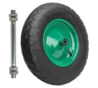 Omgoods - Rueda de repuesto para carretilla, 4.80/4.00-8, capacidad de hasta 220 kg, con llanta de acero