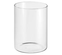 Omgoods - Vaso cilíndrico de vidrio transparente, de 15 cm de altura, para decoración