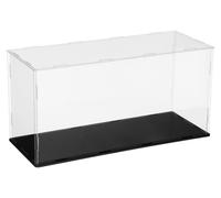 Omgoods - Vitrina acrílica para objetos de colección - 40 x 15 x 20 cm con base negra