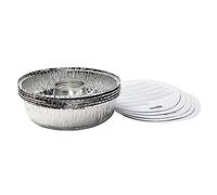 Omnia Juego de 5 moldes de aluminio con tapas para horno