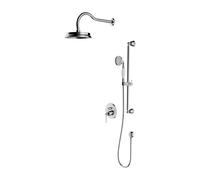OMNIRES Armance - Conjunto de ducha con grifo empotrado, con cuerpo de montaje, diámetro 22,5 cm, cromo SYSAM20CR