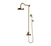 OMNIRES Armance - Conjunto de ducha con termostato, diámetro 22,5 cm, dorado AM5244-6GL