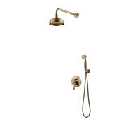 Omnires Art Deco conjunto de ducha empotrado con rociador con efecto lluvia || SYSAD26BR
