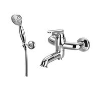 Omnires Art Deco grifo de bañera y ducha a pared cromo AD5131CR