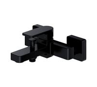 Omnires Baretti grifo de bañera y ducha a pared negro BA7830BL