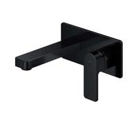 OMNIRES Baretti - Grifo de lavabo empotrado , con cuerpo de montaje, negro mate BA7815BL