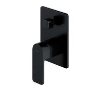 OMNIRES Baretti - Grifo empotrado para 2 dispositivos, con cuerpo de montaje, negro mate BA7835BL
