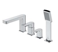 OMNIRES Baretti - Grifo para el borde de bañera, 4 orificios, cromo BA7832CR