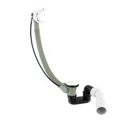 OMNIRES CGS - Conjunto de desagüe y rebosadero para bañera con llenado, longitud 81 cm, blanco brillante TK132-PLUS-3.35+64-SBP