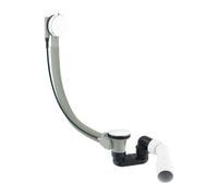 OMNIRES CGS - Juego de desagüe y rebosadero para bañera, longitud 81 cm, blanco brillante TK104-PLUS-3.35+64-SBP