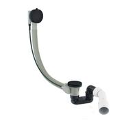 OMNIRES CGS - Juego de desagüe y rebosadero para bañera, longitud 81 cm, negro mate TK104-PLUS-3.43+64-SBL