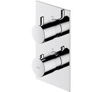 Omnires Contour grifo de bañera y ducha empotrado con termostato cromo Y1236/KROCR