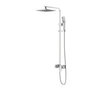OMNIRES Fresh - Conjunto de ducha con grifo, 25x25 cm, 3 chorros, cromo FR7144CR
