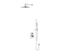 OMNIRES Fresh - Conjunto de ducha con grifo empotrado, con cuerpo, 25x25 cm, 3 chorros, cromado SYSFR11CR
