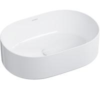 Omnires Mesa lavabo 46x31 cm oval sobre encimera blanco brillante MESA460BP