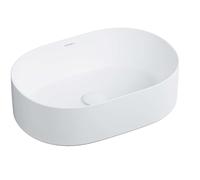 OMNIRES Mesa - Lavabo sobre encimera 46x32 cm, sin rebosadero, blanco mate MESA460BM