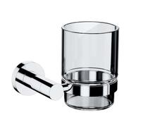 OMNIRES Modern Project - Soporte para cepillo y pasta de dientes, cristal/cromo MP60320CR