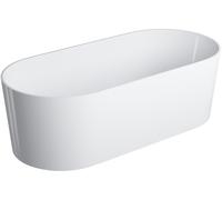 Omnires Ovo M+ bañera exenta 160x75 cm oval blanco OVOWWBM