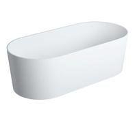 OMNIRES Ovo M+ - Bañera independiente, 160x75 cm, blanco mate OVOWWBM