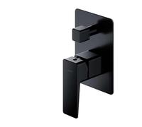 OMNIRES Parma - Grifo empotrado para 2 dispositivos, con cuerpo de montaje, negro mate PM7435BL