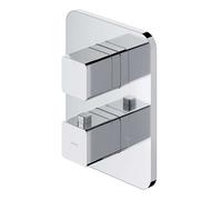 OMNIRES Parma - Grifo termostático empotrado para 2 dispositivos con cuerpo, cromo PM7436CR