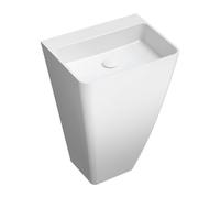 Omnires Parma lavabo 55x43 cm rectangular exento blanco brillante PARMAUWBOBP