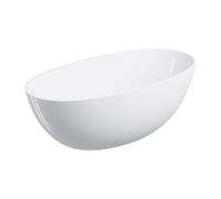 Omnires Shell M+ bañera exenta 148x75 cm oval blanco SHELL148WWBP