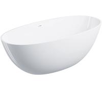 Omnires Shell M+ bañera exenta 160x75 cm oval blanco SHELLWWZPBP