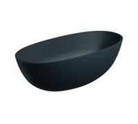 Omnires Shell M+ bañera exenta 160x75 cm oval negro SHELLWWBLV