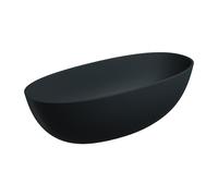 Omnires Shell M+ bañera exenta 175x78 cm oval negro SHELL175WWBLV