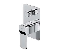 OMNIRES Slide - Grifo empotrado para 2 aparatos, con cuerpo de montaje, cromo SL7735CR