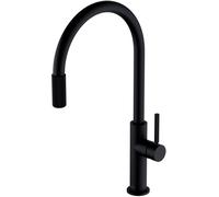 OMNIRES Switch - Grifo de fregadero con dispositivo de filtración, negro mate SW9057-FD1BL