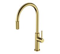 OMNIRES Switch - Grifo de fregadero con dispositivo de filtración, latón cepillado SW9057-FD1BSB