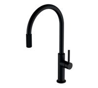 OMNIRES Switch - Grifo de fregadero con dispositivo de filtración, negro mate SW9057-FD1BL