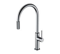 OMNIRES Switch - Grifo de fregadero con función de filtración, níquel cepillado SW9057NI