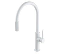 OMNIRES Switch - Grifo para lavabo con extremo extraíble y función de filtro, blanco mate SW9059WM