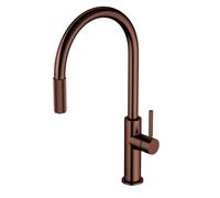 OMNIRES Switch - Grifo para lavabo con extremo extraíble y función de filtro, cobre cepillado SW9059ORB