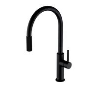 OMNIRES Switch - Grifo para lavabo con extremo extraíble y función de filtro, negro mate SW9059BL
