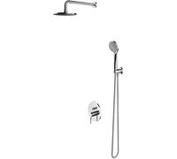 Omnires Sys conjunto de ducha empotrado con rociador con efecto lluvia cromo SYSY21CR