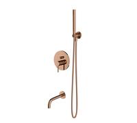 Omnires Y conjunto bañera/ducha empotrado cobre SYSYW01CP