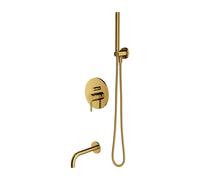Omnires Y conjunto bañera/ducha empotrado oro SYSYW01GL
