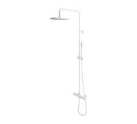 OMNIRES Y - Conjunto de ducha con termostato, diámetro 25 cm, blanco mate Y1244SUWM